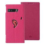 For Asus ROG Phone 3 ZS661KS ViLi DMX Series Shockproof TPU + PU Leather Magnetic Attraction Horizontal Flip Case with Card Slot & Holder(Rose Red)
