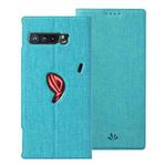 For Asus ROG Phone 3 ZS661KS ViLi DMX Series Shockproof TPU + PU Leather Magnetic Attraction Horizontal Flip Case with Card Slot & Holder(Blue)