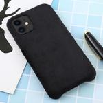 For iPhone 11 Plush Protective Back Cover Case(Black)
