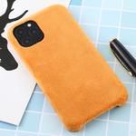 For iPhone 11 Pro Plush Protective Back Cover Case(Coffee)