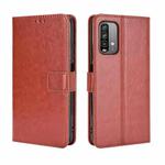 For Xiaomi Redmi 9T / 9 Power / Note 9 4G Retro Crazy Horse Texture Horizontal Flip Leather Case with Holder & Card Slots & Photo Frame(Brown)