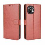 For Xiaomi Mi 11 Retro Crazy Horse Texture Horizontal Flip Leather Case with Holder & Card Slots & Photo Frame(Brown)