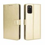 For Samsung Galaxy A02s (Eurasian Version) Retro Crazy Horse Texture Horizontal Flip Leather Case with Holder & Card Slots & Photo Frame(Brown)