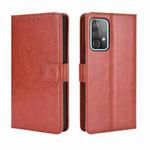 For Samsung Galaxy A52 5G / 4G Retro Crazy Horse Texture Horizontal Flip Leather Case with Holder & Card Slots & Photo Frame(Brown)