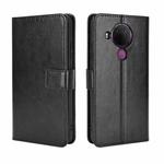 For Nokia 5.4 Retro Crazy Horse Texture Horizontal Flip Leather Case with Holder & Card Slots & Photo Frame(Black)