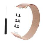 For Huawei Watch Fit Milanese Watch Band(Rose Gold)