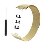 For Huawei Watch Fit Milanese Watch Band(Champagne Gold)