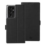 For Samsung Galaxy S21 Ultra 5G ViLi K Series Shockproof TPU + PU Leather Magnetic Buckle Horizontal Flip Case with Card Slots & Wallet & Holder(Black)