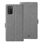 For Samsung Galaxy A02s (US Version) ViLi K Series Shockproof TPU + PU Leather Magnetic Buckle Horizontal Flip Case with Card Slots & Wallet & Holder(Grey)