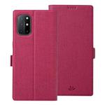 For OnePlus 8T ViLi K Series Shockproof TPU + PU Leather Magnetic Buckle Horizontal Flip Case with Card Slots & Wallet & Holder(Rose Red)