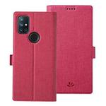 For OnePlus Nord N10 5G ViLi K Series Shockproof TPU + PU Leather Magnetic Buckle Horizontal Flip Case with Card Slots & Wallet & Holder(Rose Red)