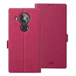 For Nokia 7.3 ViLi K Series Shockproof TPU + PU Leather Magnetic Buckle Horizontal Flip Case with Card Slots & Wallet & Holder(Rose Red)