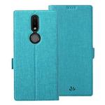 For Nokia 2.4 ViLi K Series Shockproof TPU + PU Leather Magnetic Buckle Horizontal Flip Case with Card Slots & Wallet & Holder(Blue)