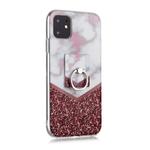 For iPhone 11 Coloured Drawing Pattern IMD Workmanship Soft TPU Protective Case With Holder(Color Matching)