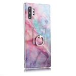 For Galaxy Note 10+ Coloured Drawing Pattern IMD Workmanship Soft TPU Protective Case With Holder(Pink Sky)