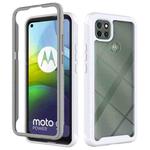 For Motorola Moto G9 Power Starry Sky Solid Color Series Shockproof PC + TPU Protective Case(White)