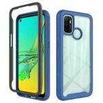 For Oppo A53 (2020) Starry Sky Solid Color Series Shockproof PC + TPU Protective Case(Royal Blue)