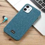 For iPhone 12 mini Mutural Shiny Cloth + TPU + PC Protective Case (Green)