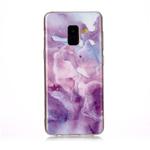 For Galaxy A8 Coloured Drawing Pattern IMD Workmanship Soft TPU Protective Case(Purple Star)