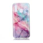 For Galaxy A40 Coloured Drawing Pattern IMD Workmanship Soft TPU Protective Case(Pink Sky)