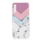 For Galaxy A7 Coloured Drawing Pattern IMD Workmanship Soft TPU Protective Case(Tricolor)