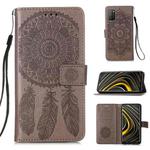 For Xiaomi Poco M3 / Redmi Note 9 4G Dream Catcher Printing Horizontal Flip Leather Case with Holder & Card Slots & Wallet & Lanyard(Grey)