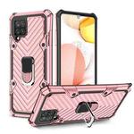For Samsung Galaxy A42 5G Cool Armor PC + TPU Shockproof Case with 360 Degree Rotation Ring Holder(Rose Gold)