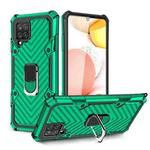 For Samsung Galaxy A42 5G Cool Armor PC + TPU Shockproof Case with 360 Degree Rotation Ring Holder(Dark Green)