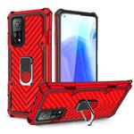 For Xiaomi Mi 10T 5G / 10T Pro 5G Cool Armor PC + TPU Shockproof Case with 360 Degree Rotation Ring Holder(Red)