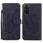 For Samsung Galaxy S20+ Retro Skin Feel Butterflies Embossing Horizontal Flip Leather Case with Holder & Card Slots & Wallet(Black)