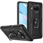 For Xiaomi Mi 10T Lite 5G Shockproof TPU + PC Protective Case with 360 Degree Rotating Holder(Black)