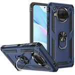 For Xiaomi Mi 10T Lite 5G Shockproof TPU + PC Protective Case with 360 Degree Rotating Holder(Blue)