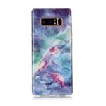 For Galaxy Note 8 Coloured Drawing Pattern IMD Workmanship Soft TPU Protective Case(Blue Sky)