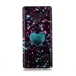 For Galaxy Note 9 Coloured Drawing Pattern IMD Workmanship Soft TPU Protective Case(Green Love)