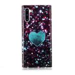 For Galaxy Note 10 Coloured Drawing Pattern IMD Workmanship Soft TPU Protective Case(Green Love)