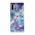 For Galaxy Note 10+ Coloured Drawing Pattern IMD Workmanship Soft TPU Protective Case(Blue Sky)