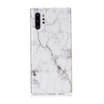 For Galaxy Note 10+ Coloured Drawing Pattern IMD Workmanship Soft TPU Protective Case(White)
