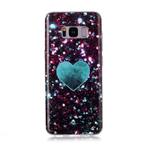 For Galaxy S8 Coloured Drawing Pattern IMD Workmanship Soft TPU Protective Case(Green Love)