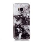 For Galaxy S8+ Coloured Drawing Pattern IMD Workmanship Soft TPU Protective Case(Black White)