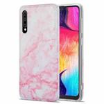 For Samsung Galaxy A50 / A30s / A50s TPU Glossy Marble Pattern IMD Protective Case(Light Pink)