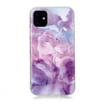For iPhone 11 Coloured Drawing Pattern IMD Workmanship Soft TPU Protective Case(Purple Star)