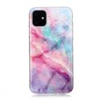 For iPhone 11 Coloured Drawing Pattern IMD Workmanship Soft TPU Protective Case(Pink Sky)