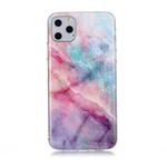 For iPhone 11 Pro Coloured Drawing Pattern IMD Workmanship Soft TPU Protective Case(Pink Sky)