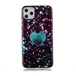 For iPhone 11 Pro Max Coloured Drawing Pattern IMD Workmanship Soft TPU Protective Case(Green Love)