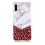 For Huawei P30 Lite Coloured Drawing Pattern IMD Workmanship Soft TPU Protective Case(Color Matching)