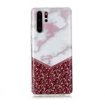For Huawei P30 Pro Coloured Drawing Pattern IMD Workmanship Soft TPU Protective Case(Color Matching)