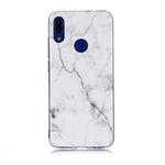 For Xiaomi Redmi Note 7 Coloured Drawing Pattern IMD Workmanship Soft TPU Protective Case(White)