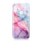 For Xiaomi Redmi 6 Pro Coloured Drawing Pattern IMD Workmanship Soft TPU Protective Case(Pink Sky)