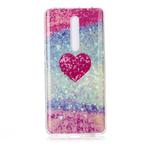 For Xiaomi Redmi K20 Coloured Drawing Pattern IMD Workmanship Soft TPU Protective Case(Red Heart)