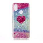 For Xiaomi 6X Coloured Drawing Pattern IMD Workmanship Soft TPU Protective Case(Red Heart)